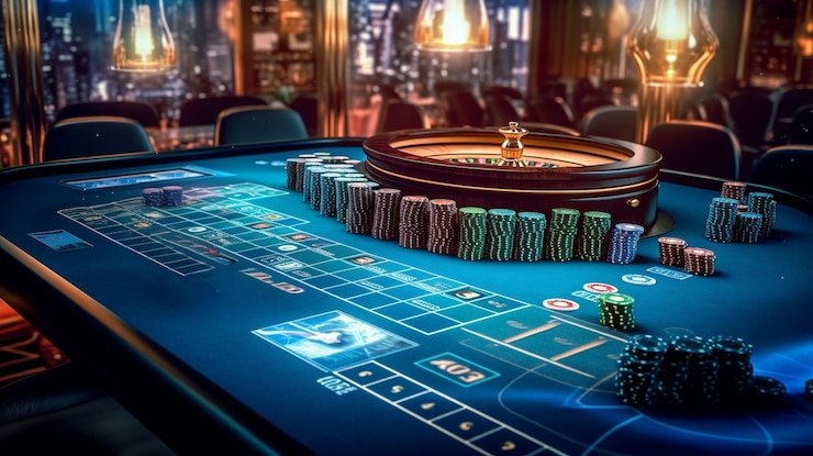 Roda roulette otomatis di agodatoto dengan display digital hasil real-time